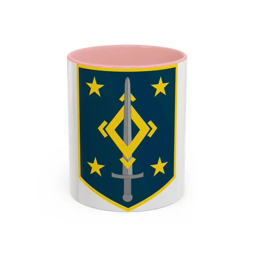 4th Maneuver Enhancement Brigade (U.S. Army) Accent Coffee Mug 11oz Pink - Go Mug Yourself