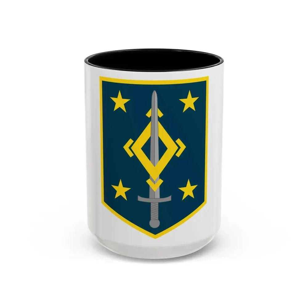 4th Maneuver Enhancement Brigade (U.S. Army) Accent Coffee Mug 15oz Black - Go Mug Yourself
