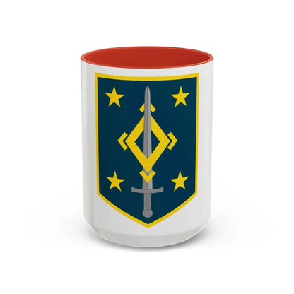 4th Maneuver Enhancement Brigade (U.S. Army) Accent Coffee Mug 15oz Red - Go Mug Yourself