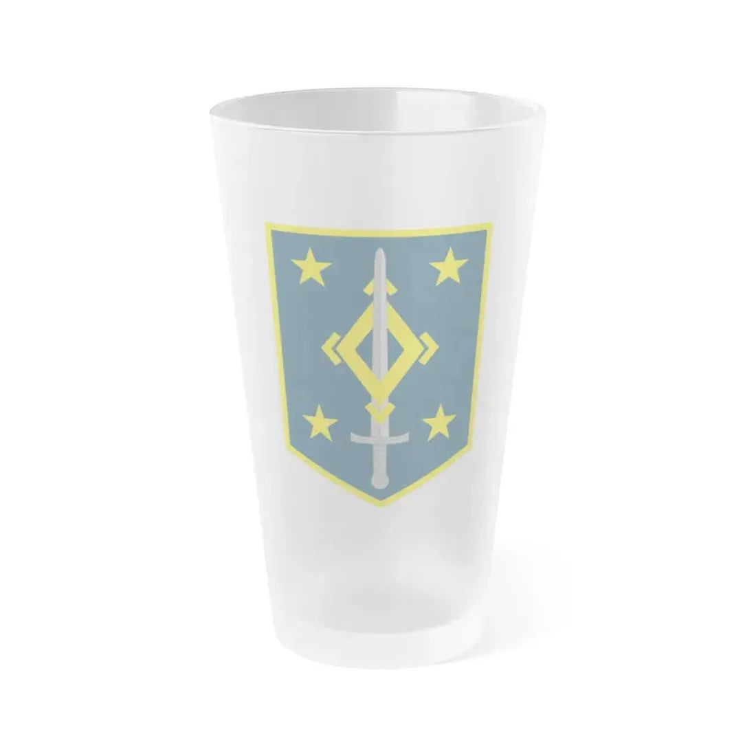 4th Maneuver Enhancement Brigade (U.S. Army) Frosted Pint Glass 16oz Default Title - Go Mug Yourself