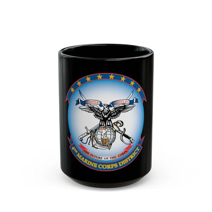 4th Marine Crps (USMC) Black Coffee Mug-15oz-Go Mug Yourself