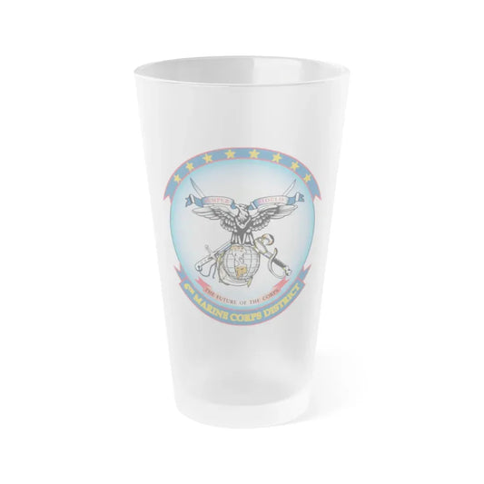 4th Marine Crps (USMC) Frosted Pint Glass 16oz Default Title - Go Mug Yourself