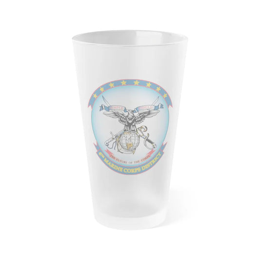 4th Marine Crps (USMC) Frosted Pint Glass 16oz-Go Mug Yourself