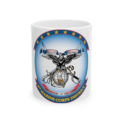 4th Marine Crps (USMC) White Coffee Mug-11oz-Go Mug Yourself