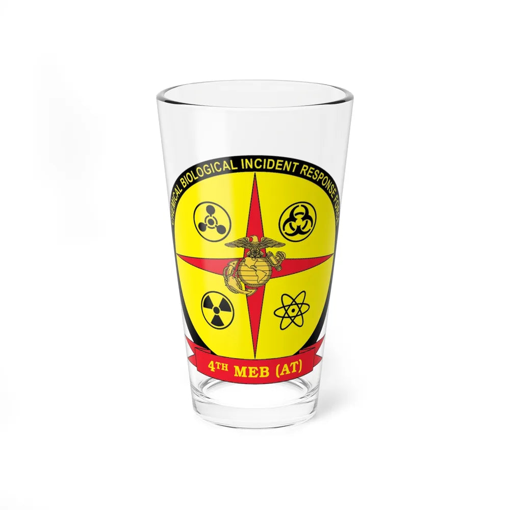 4th Marine Expeditionary Brigade Antiterrorism Chemical Biological Incident Response Force MEB AT CBIRF (USMC) Pint Glass 16oz-16oz-Go Mug Yourself