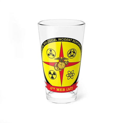 4th Marine Expeditionary Brigade Antiterrorism Chemical Biological Incident Response Force MEB AT CBIRF (USMC) Pint Glass 16oz 16oz - Go Mug Yourself