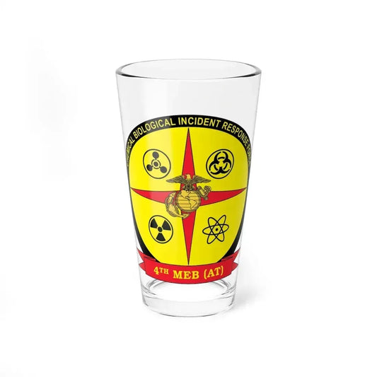 4th Marine Expeditionary Brigade Antiterrorism Chemical Biological Incident Response Force MEB AT CBIRF (USMC) Pint Glass 16oz 16oz - Go Mug Yourself