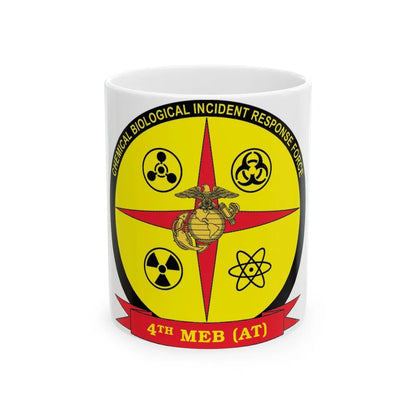 4th Marine Expeditionary Brigade Antiterrorism Chemical Biological Incident Response Force MEB AT CBIRF (USMC) White Coffee Mug-11oz-Go Mug Yourself