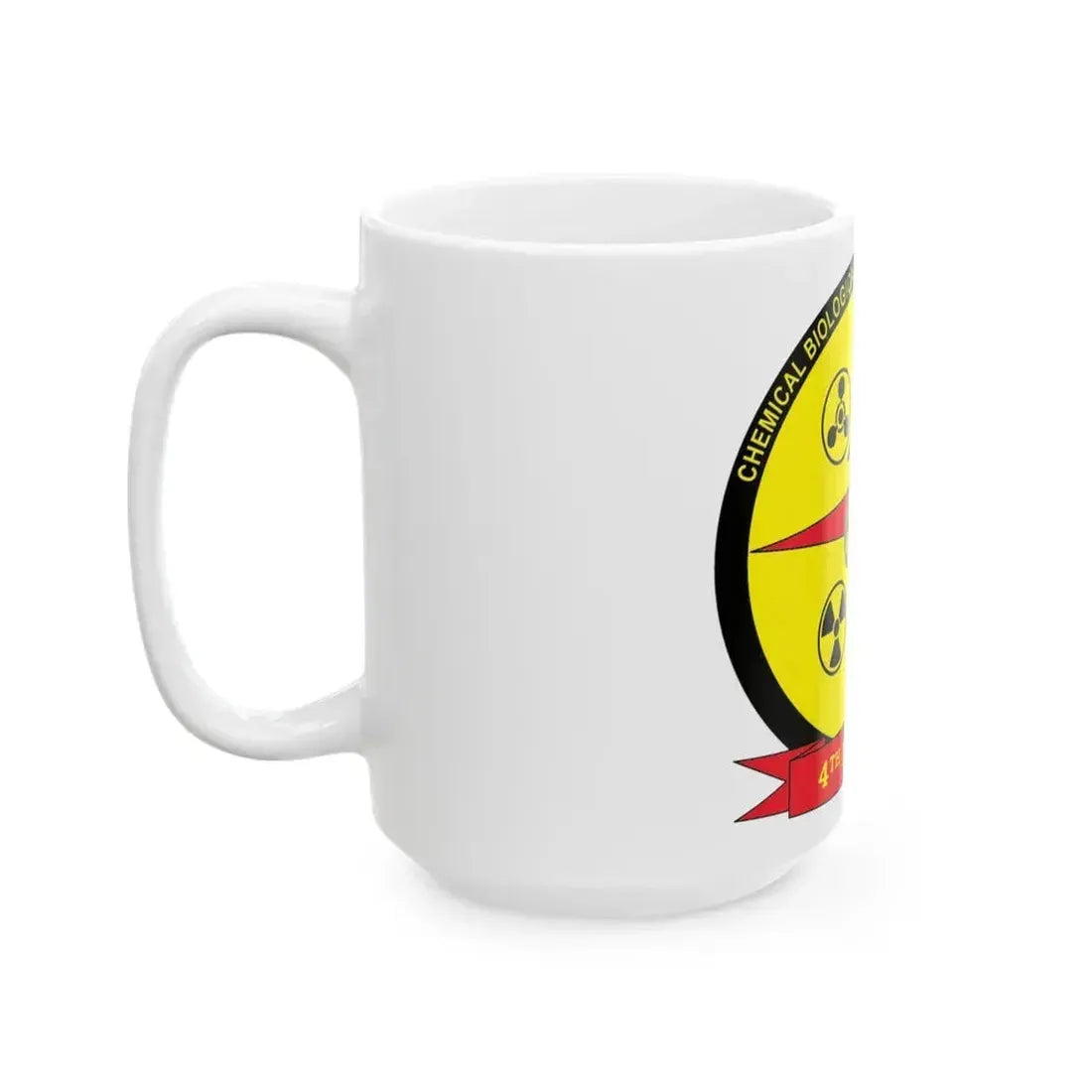 4th Marine Expeditionary Brigade Antiterrorism Chemical Biological Incident Response Force MEB AT CBIRF (USMC) White Coffee Mug - Go Mug Yourself