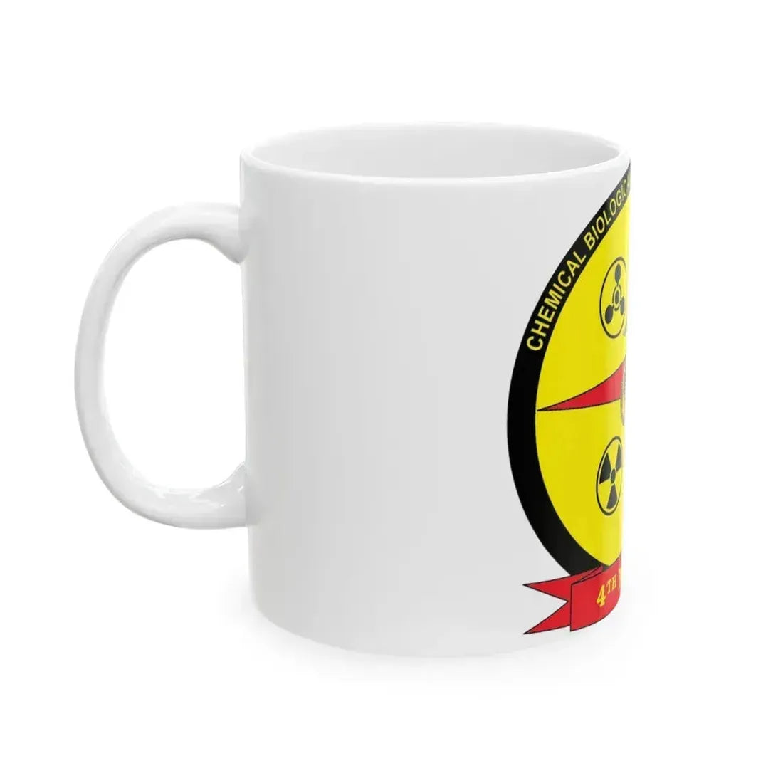 4th Marine Expeditionary Brigade Antiterrorism Chemical Biological Incident Response Force MEB AT CBIRF (USMC) White Coffee Mug - Go Mug Yourself