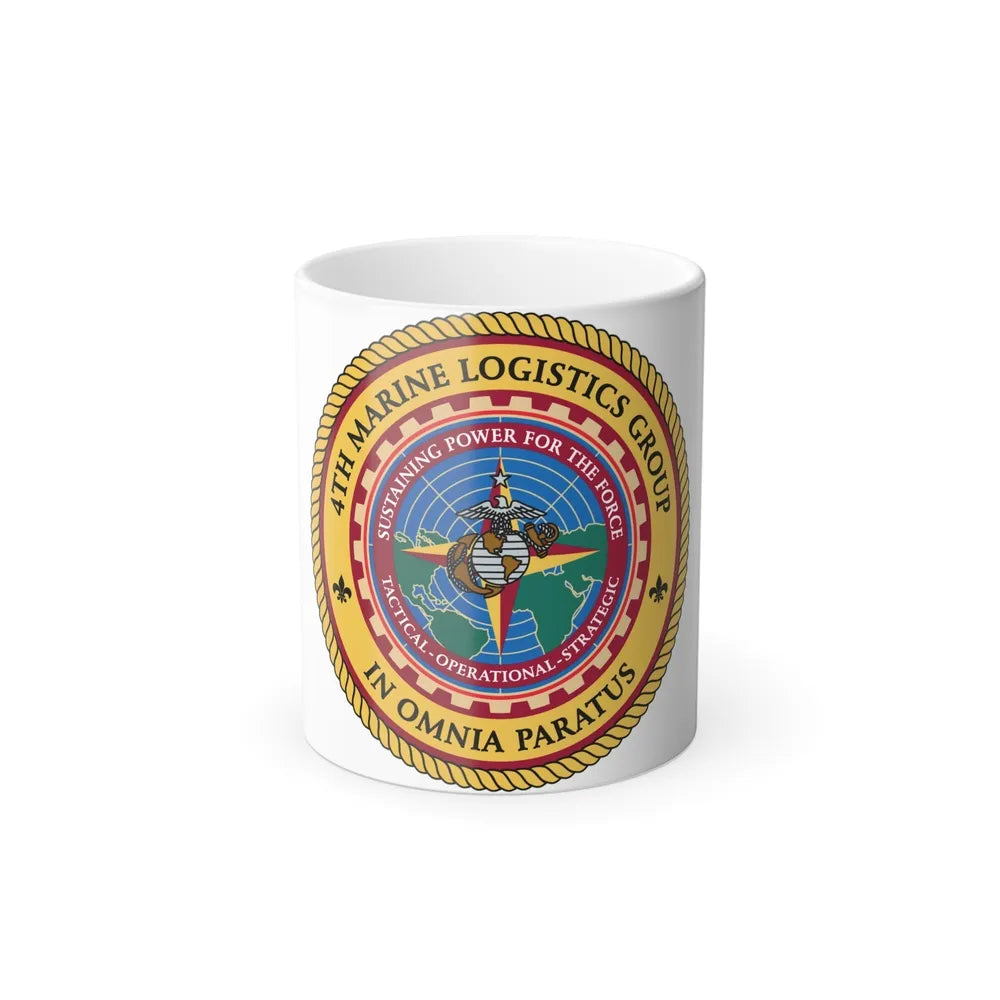 4th Marine Logistics Group In Omnia Paratus (USMC) Color Changing Mug 11oz-11oz-Go Mug Yourself