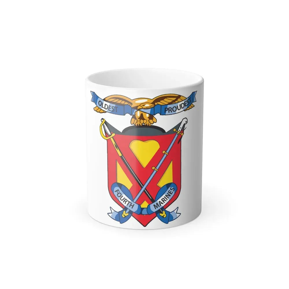 4th Marine Regiment (USMC) Color Changing Coffee Mug 11oz - Go Mug Yourself