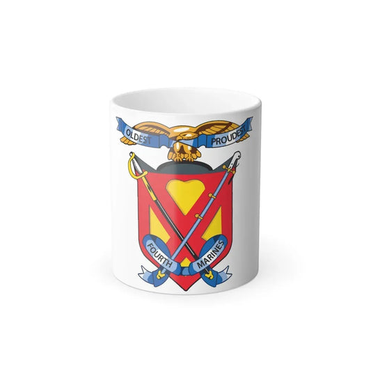 4th Marine Regiment (USMC) Color Changing Coffee Mug 11oz - Go Mug Yourself