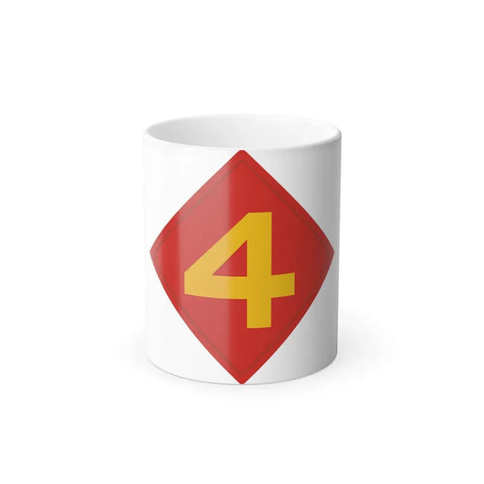 4th Marine (USMC) Color Changing Coffee Mug 11oz - Go Mug Yourself
