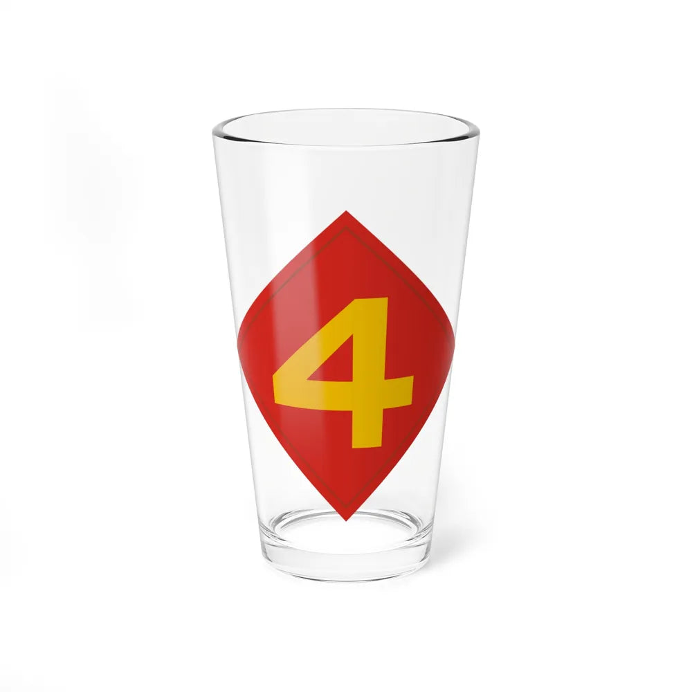 4th Marine (USMC) Pint Glass 16oz-16oz-Go Mug Yourself