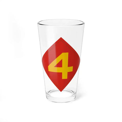 4th Marine (USMC) Pint Glass 16oz 16oz - Go Mug Yourself