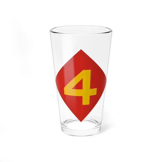 4th Marine (USMC) Pint Glass 16oz 16oz - Go Mug Yourself