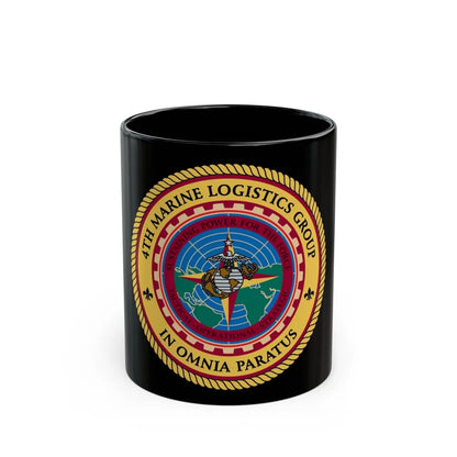 4th MLG 4th Marine Logistics Group (USMC) Black Coffee Mug-11oz-Go Mug Yourself