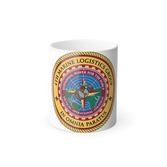 4th MLG 4th Marine Logistics Group (USMC) Color Changing Coffee Mug 11oz - Go Mug Yourself