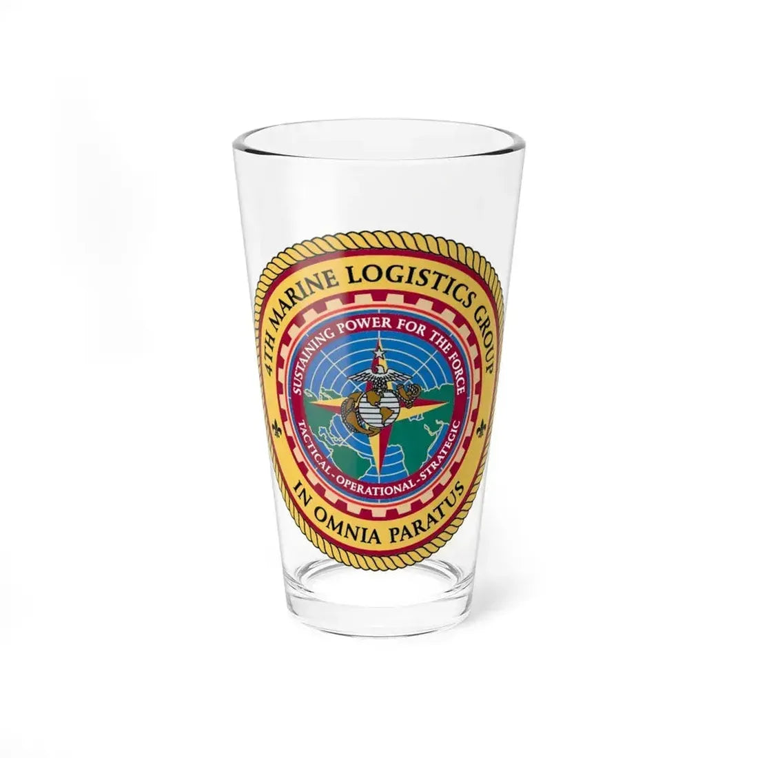 4th MLG 4th Marine Logistics Group (USMC) Pint Glass 16oz 16oz - Go Mug Yourself