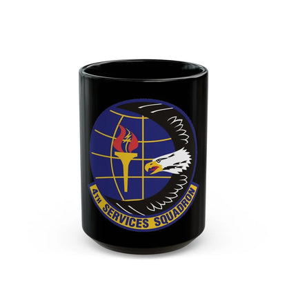 4th Services Squadron (U.S. Air Force) Black Coffee Mug-15oz-Go Mug Yourself