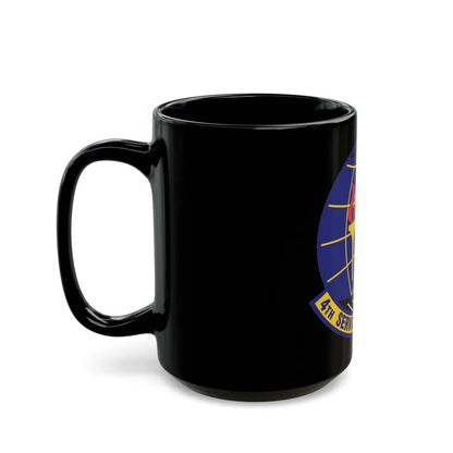 4th Services Squadron (U.S. Air Force) Black Coffee Mug-Go Mug Yourself