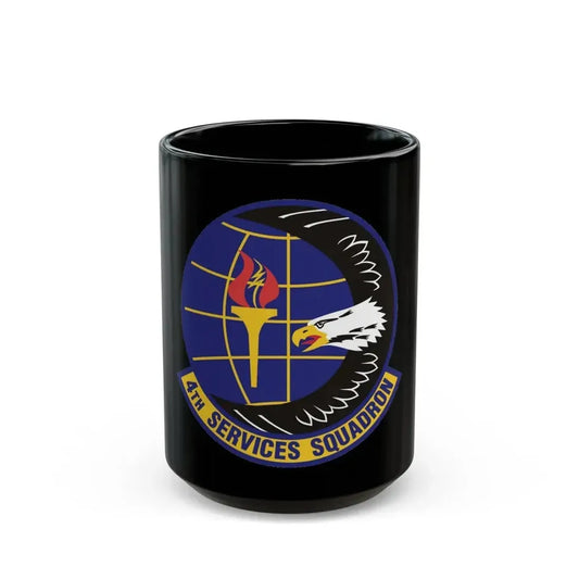 4th Services Squadron (U.S. Air Force) Black Coffee Mug 15oz - Go Mug Yourself