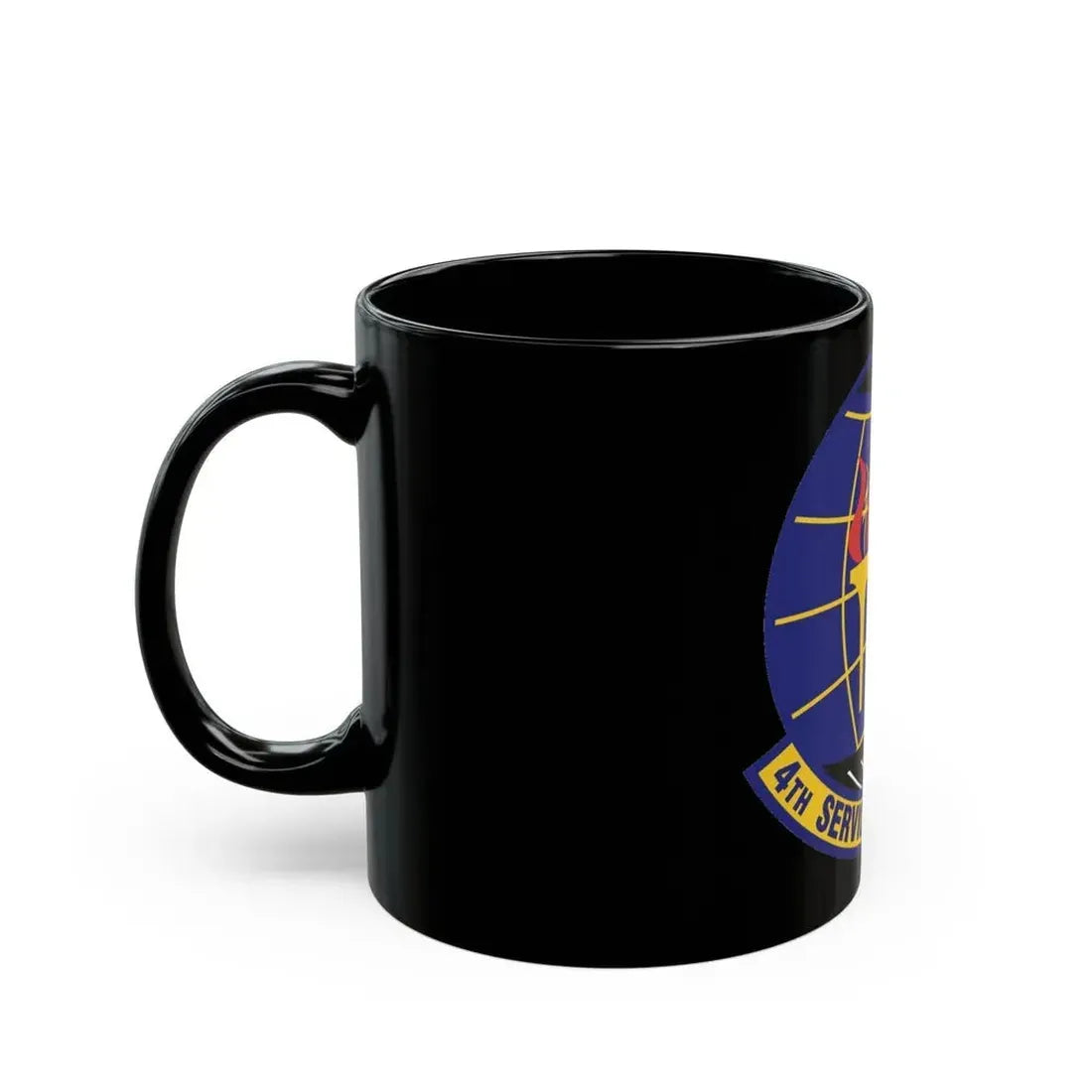 4th Services Squadron (U.S. Air Force) Black Coffee Mug - Go Mug Yourself