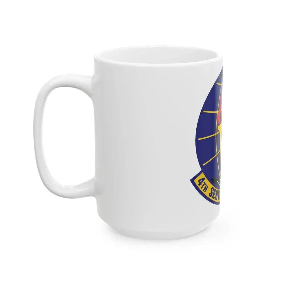 4th Services Squadron (U.S. Air Force) White Coffee Mug - Go Mug Yourself