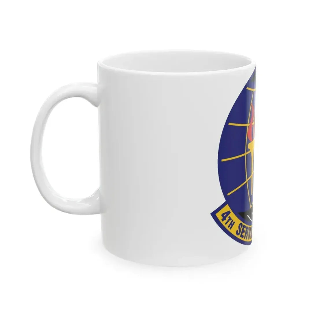 4th Services Squadron (U.S. Air Force) White Coffee Mug - Go Mug Yourself