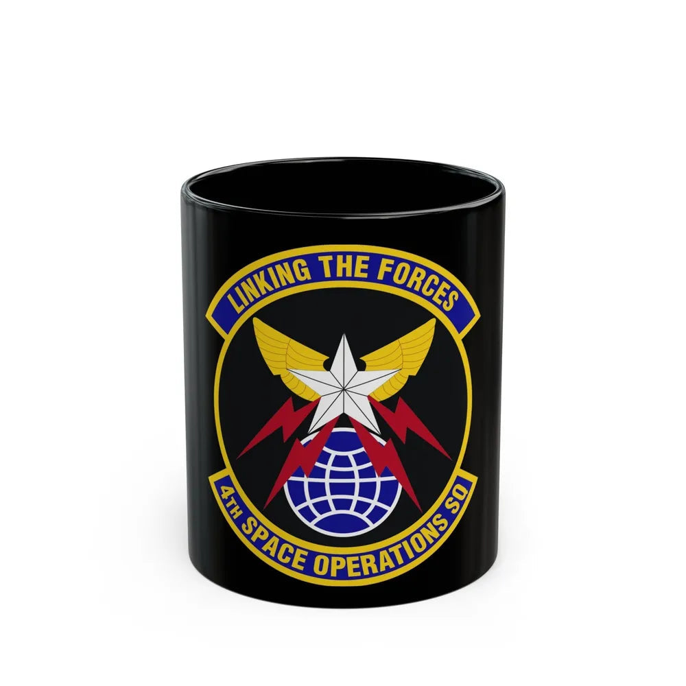 4th Space Operations Squadron (U.S. Air Force) Black Coffee Mug-11oz-Go Mug Yourself