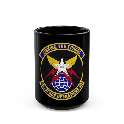 4th Space Operations Squadron (U.S. Air Force) Black Coffee Mug-15oz-Go Mug Yourself