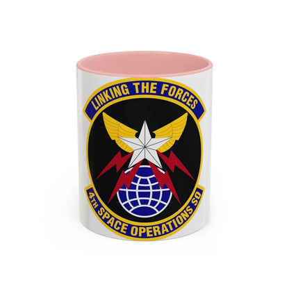 4th Space Operations Squadron (U.S. Air Force) Accent Coffee Mug 11oz Pink - Go Mug Yourself