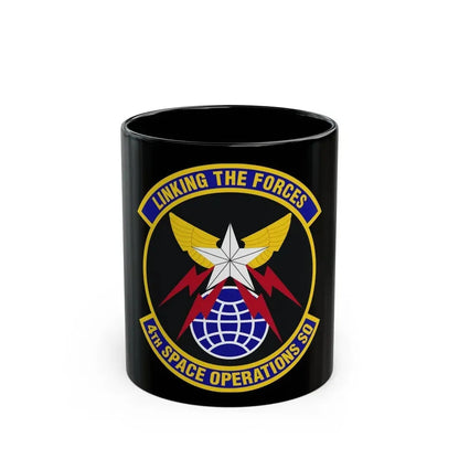 4th Space Operations Squadron (U.S. Air Force) Black Coffee Mug 11oz - Go Mug Yourself