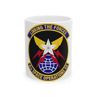 4th Space Operations Squadron (U.S. Air Force) White Coffee Mug 11oz - Go Mug Yourself