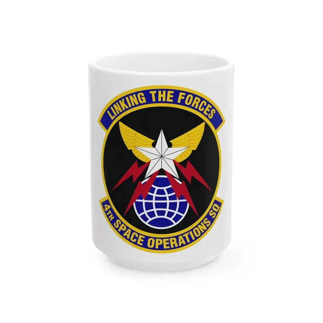 4th Space Operations Squadron (U.S. Air Force) White Coffee Mug 15oz - Go Mug Yourself