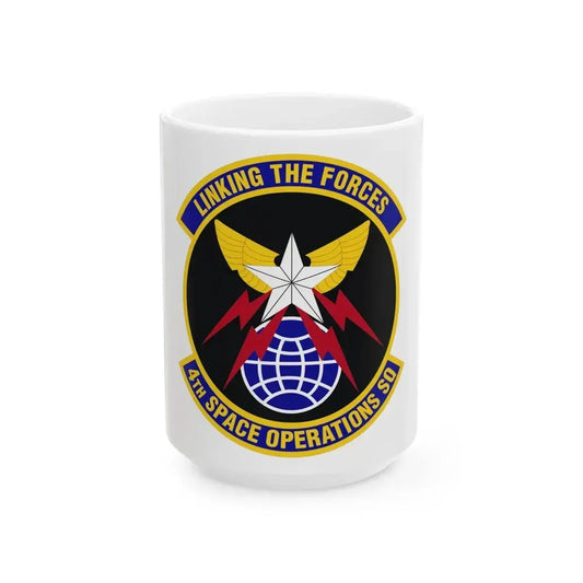 4th Space Operations Squadron (U.S. Air Force) White Coffee Mug 15oz - Go Mug Yourself