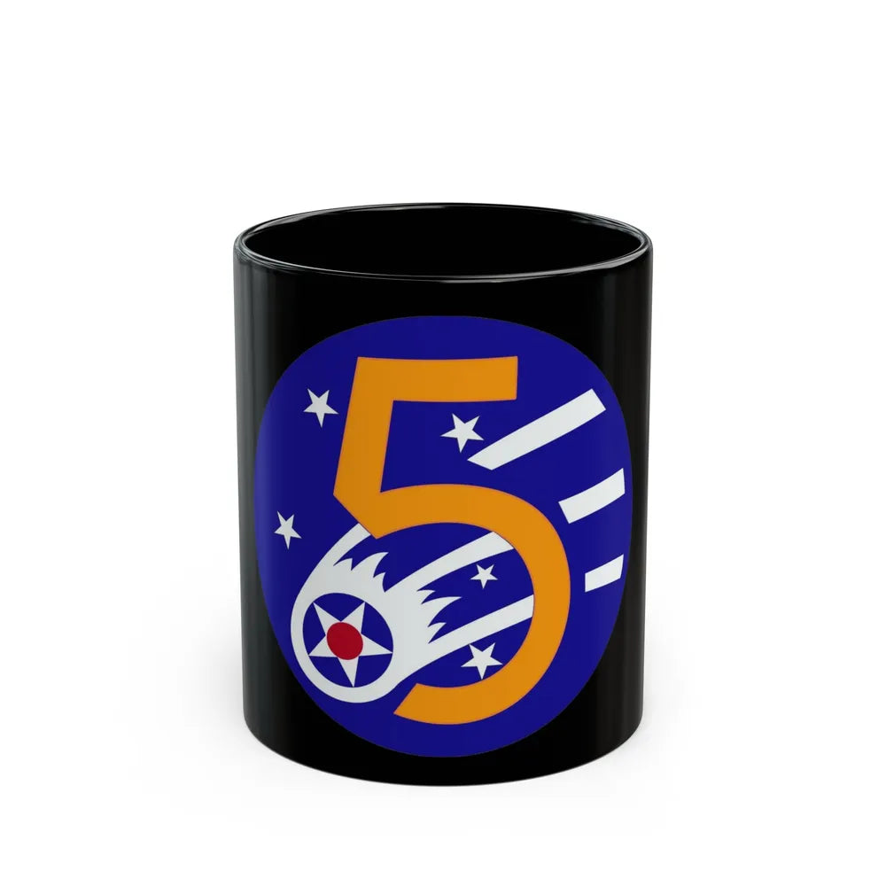 5 Air Force (U.S. Army) Black Coffee Mug-11oz-Go Mug Yourself