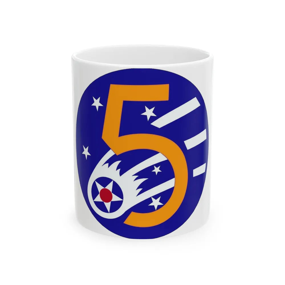 5 Air Force (U.S. Army) White Coffee Mug-11oz-Go Mug Yourself