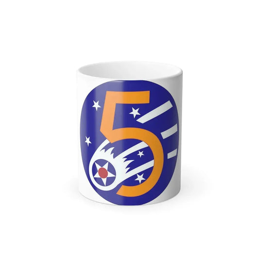 5 Air Force (U.S. Army) Color Changing Coffee Mug 11oz - Go Mug Yourself