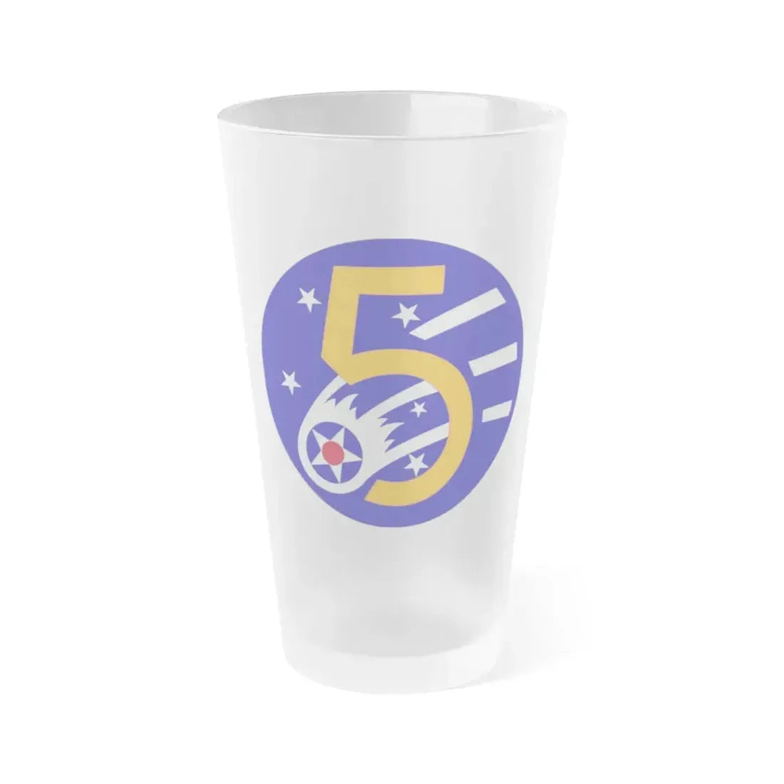 5 Air Force (U.S. Army) Frosted Pint Glass 16oz Default Title - Go Mug Yourself