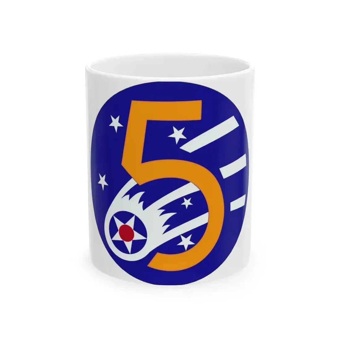 5 Air Force (U.S. Army) White Coffee Mug 11oz - Go Mug Yourself