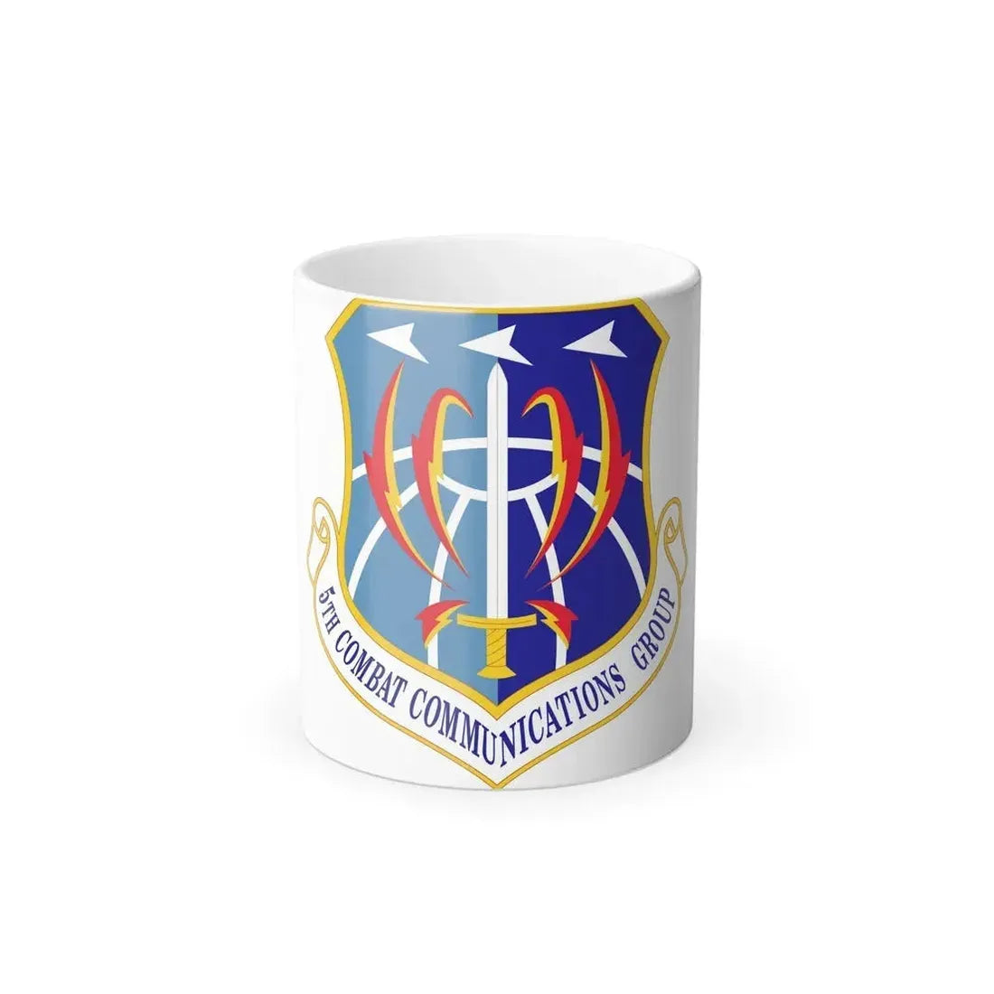 5 Combat Communications Group ACC (U.S. Air Force) Color Changing Coffee Mug 11oz - Go Mug Yourself