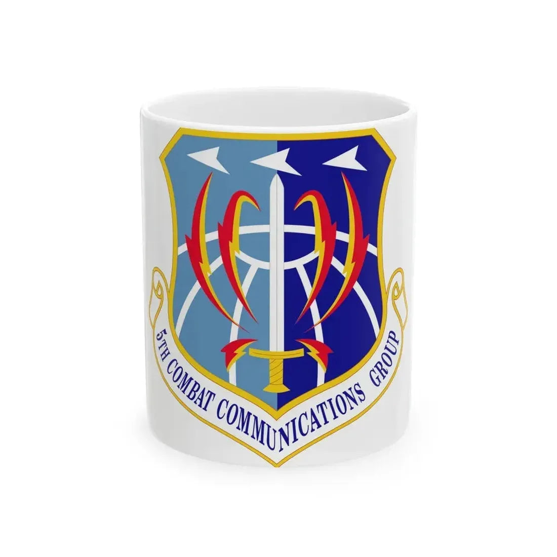 5 Combat Communications Group ACC (U.S. Air Force) White Coffee Mug 11oz - Go Mug Yourself