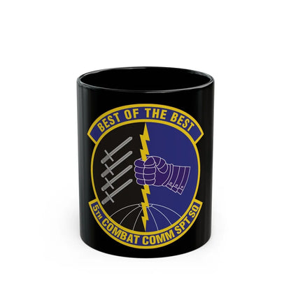 5 Combat Communications Support Squadron ACC (U.S. Air Force) Black Coffee Mug-11oz-Go Mug Yourself