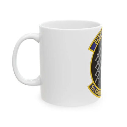 5 Combat Communications Support Squadron ACC (U.S. Air Force) White Coffee Mug-Go Mug Yourself