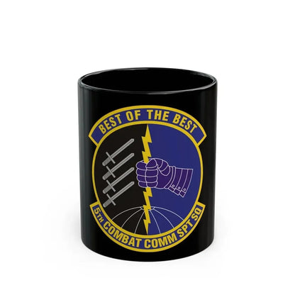 5 Combat Communications Support Squadron ACC (U.S. Air Force) Black Coffee Mug 11oz - Go Mug Yourself