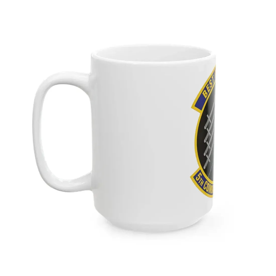 5 Combat Communications Support Squadron ACC (U.S. Air Force) White Coffee Mug - Go Mug Yourself
