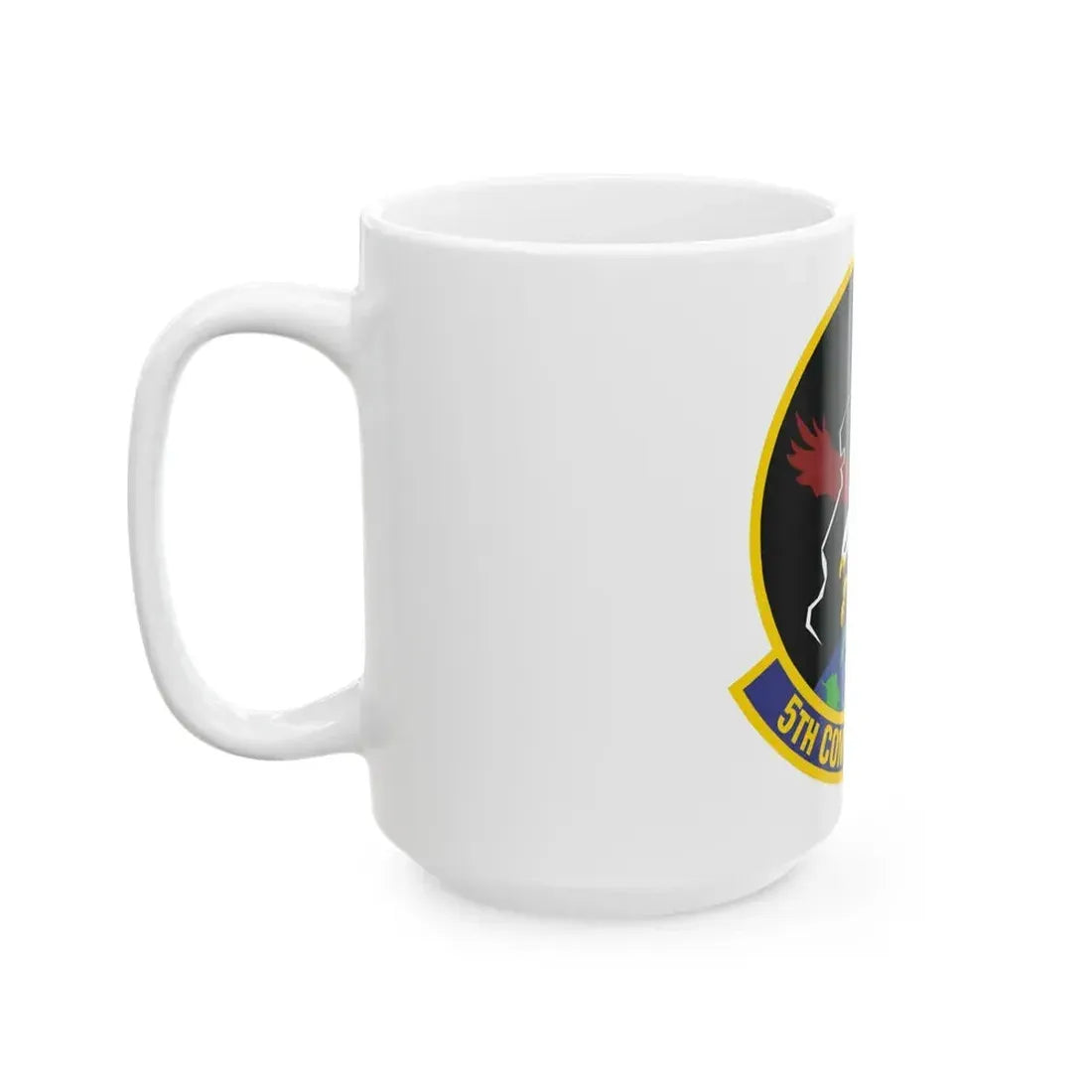 5 Comptroller Squadron AFGSC (U.S. Air Force) White Coffee Mug - Go Mug Yourself