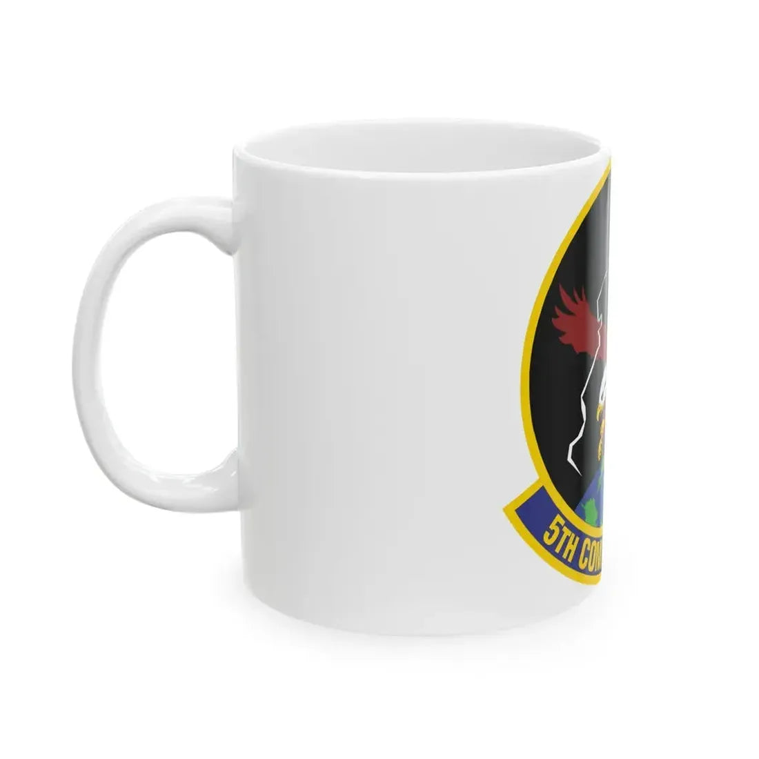 5 Comptroller Squadron AFGSC (U.S. Air Force) White Coffee Mug - Go Mug Yourself